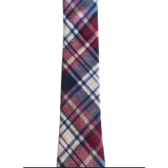 GILDED AGE Men's Plaid Neck Tie 100% Cotton - Picture 4 of 5